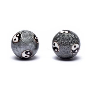 Bolas de salud Yin Yan Tai Chi gris -- 3.5 cm