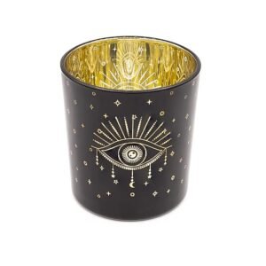 Portavelas metálico Ojo de la Providencia -- 7,3x8 cm