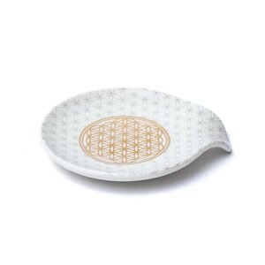 Soporte para bolsitas de té Flor de la vida-- 11,5x10x2