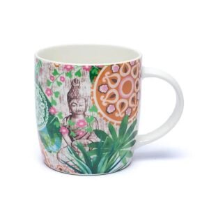 Taza de té con infusor Buda Paraíso -- ±400 ml