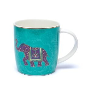 Taza de té con infusor Elefante indio -- ±400 ml