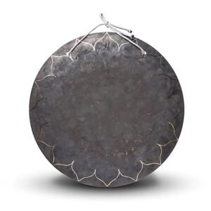 Wind gong Lotus negro -- 55cm