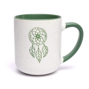 Taza Atrapasueños verde -- ±400 ml